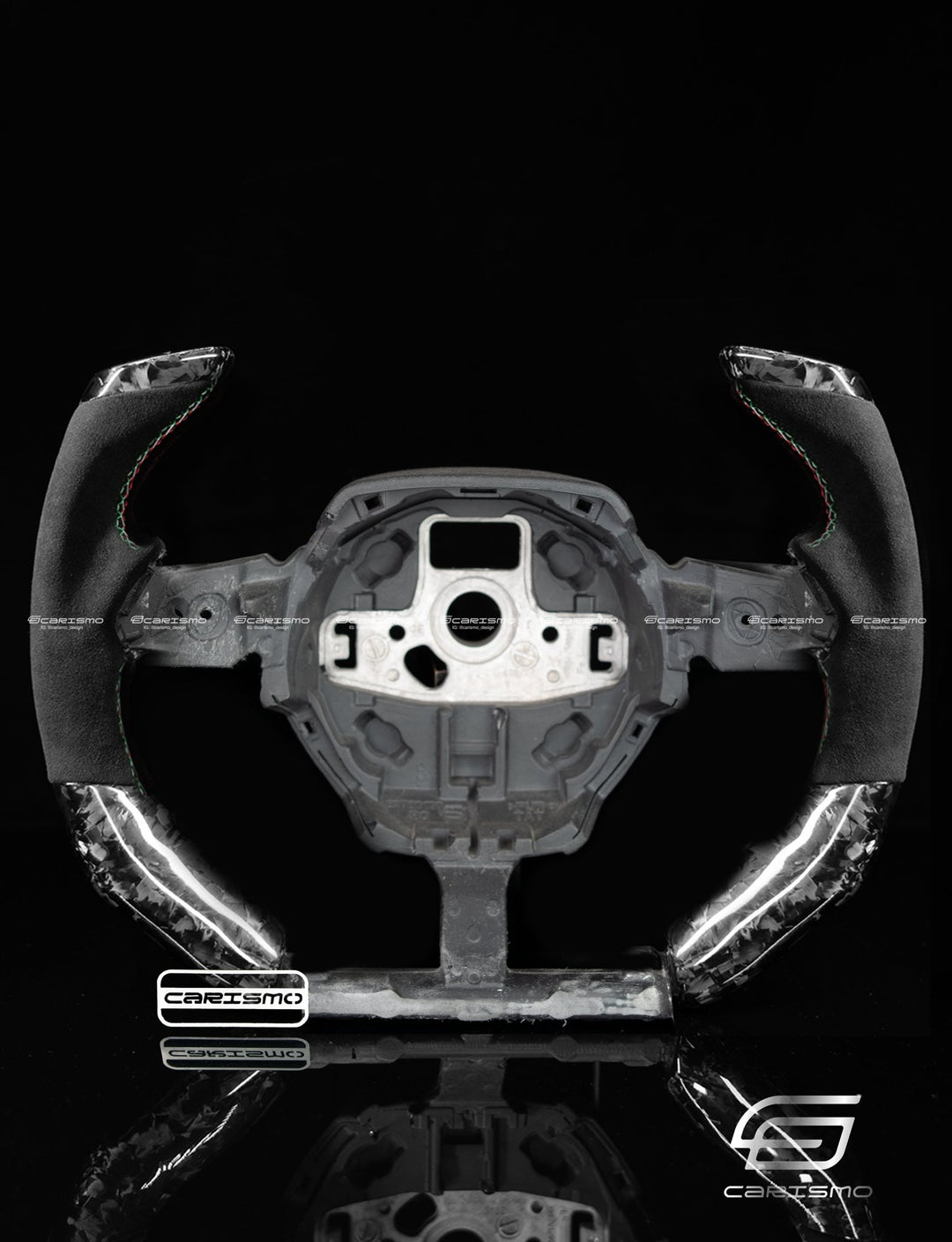 Carismo Steering Wheel For Lamborghini Huracan - F1 Competition - Gloss Forged Carbon - Alcantara - Carismo
