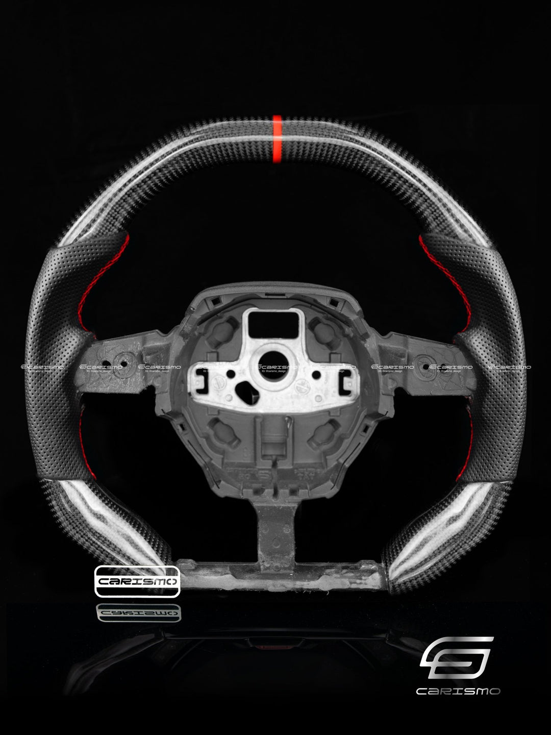 Carismo Steering Wheel For Lamborghini Huracan - Signature - Gloss Carbon - Perforated Leather - Carismo