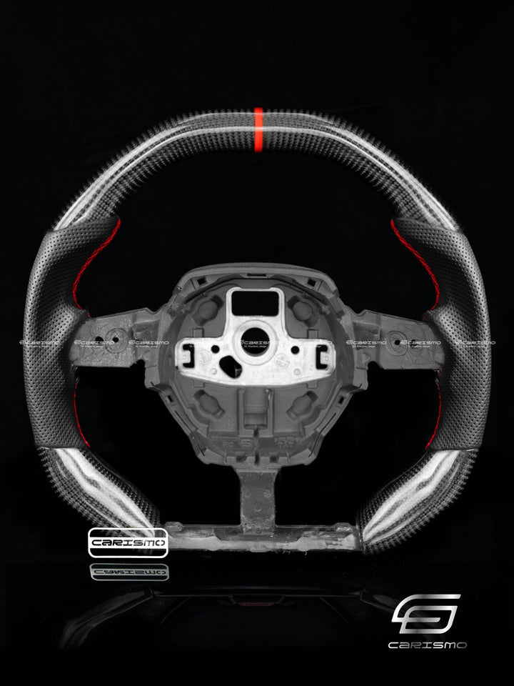 Carismo Steering Wheel For Lamborghini Huracan - Signature - Gloss Carbon - Perforated Leather - Carismo