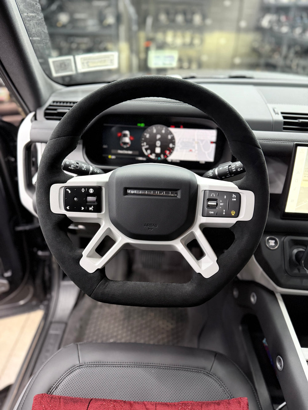 Carismo Steering Wheel For Land Rover Defender (L663) - Sport (Heated) - (Full Alcantara) Alcantara - Alcantara