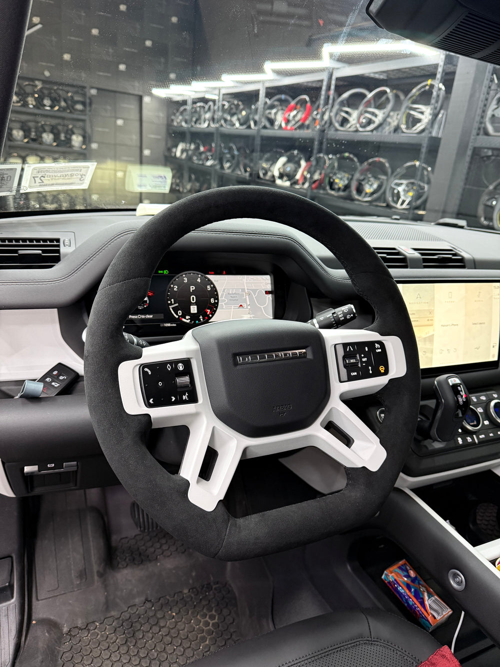 Carismo Steering Wheel For Land Rover Defender (L663) - Sport (Heated) - (Full Alcantara) Alcantara - Alcantara