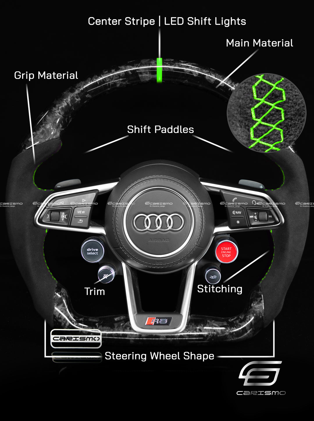 [Build Your Own] Custom Steering Wheel for Audi R8 (Gen 2)
