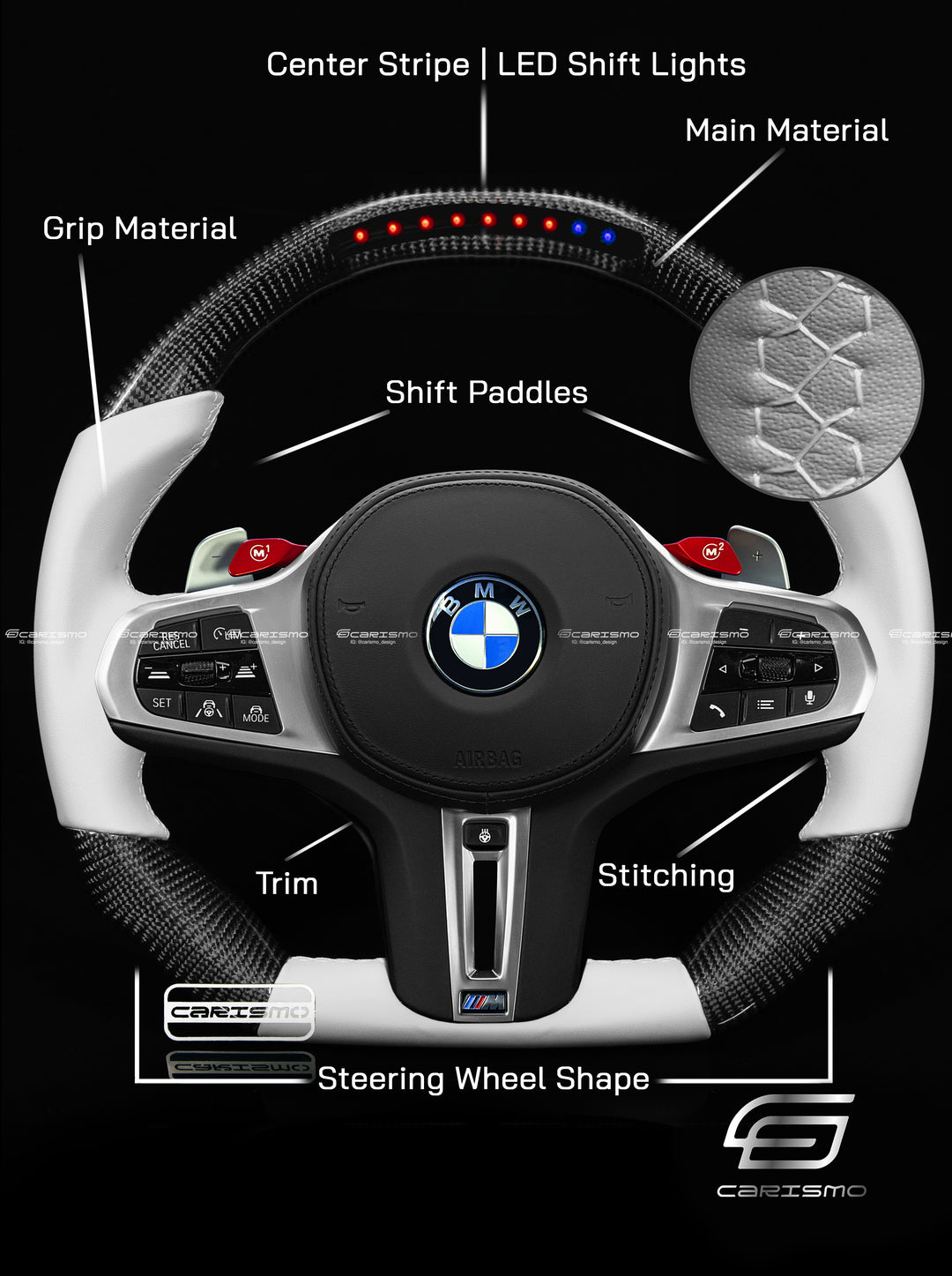 [Build Your Own] Custom Steering Wheel for BMW G-Series (M Performance Wheel)