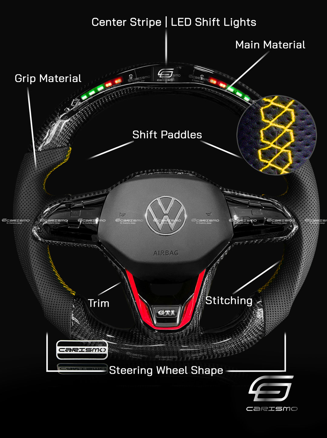 [Build Your Own] Custom Steering Wheel for Volkswagen Golf (MK8)