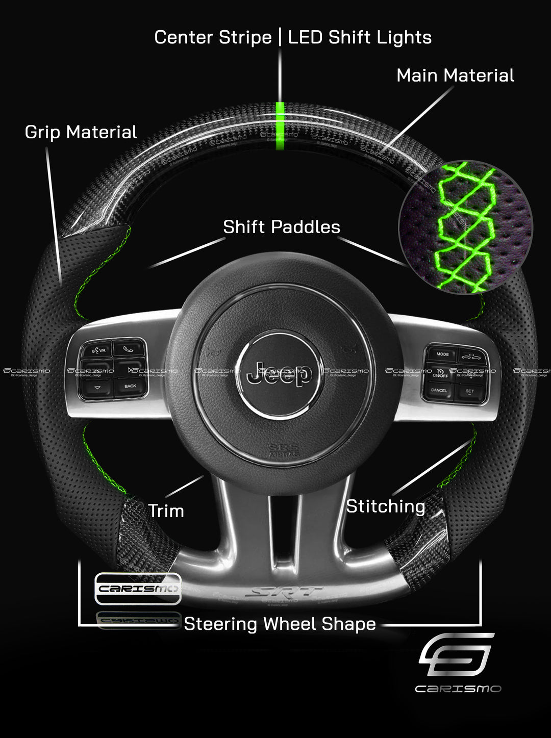 [Build Your Own] Custom Steering Wheel for Jeep Wrangler (JK)