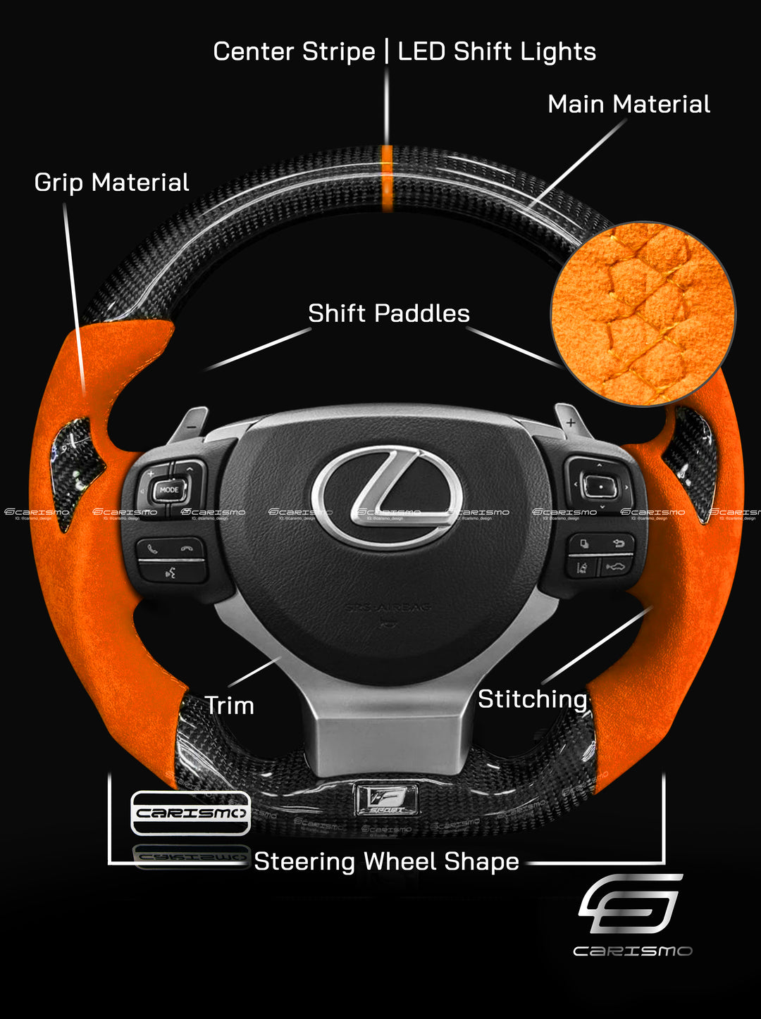 [Build Your Own] Custom Steering Wheel for Lexus IS (Gen 3)