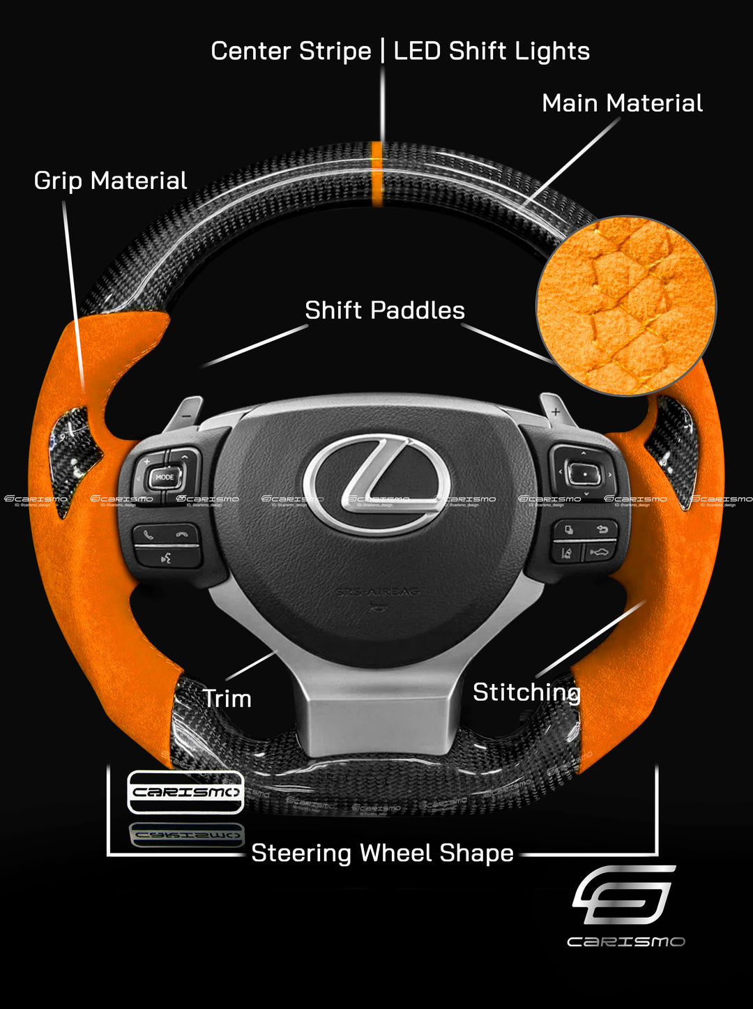 [Build Your Own] Custom Steering Wheel for Lexus IS (Gen 3)