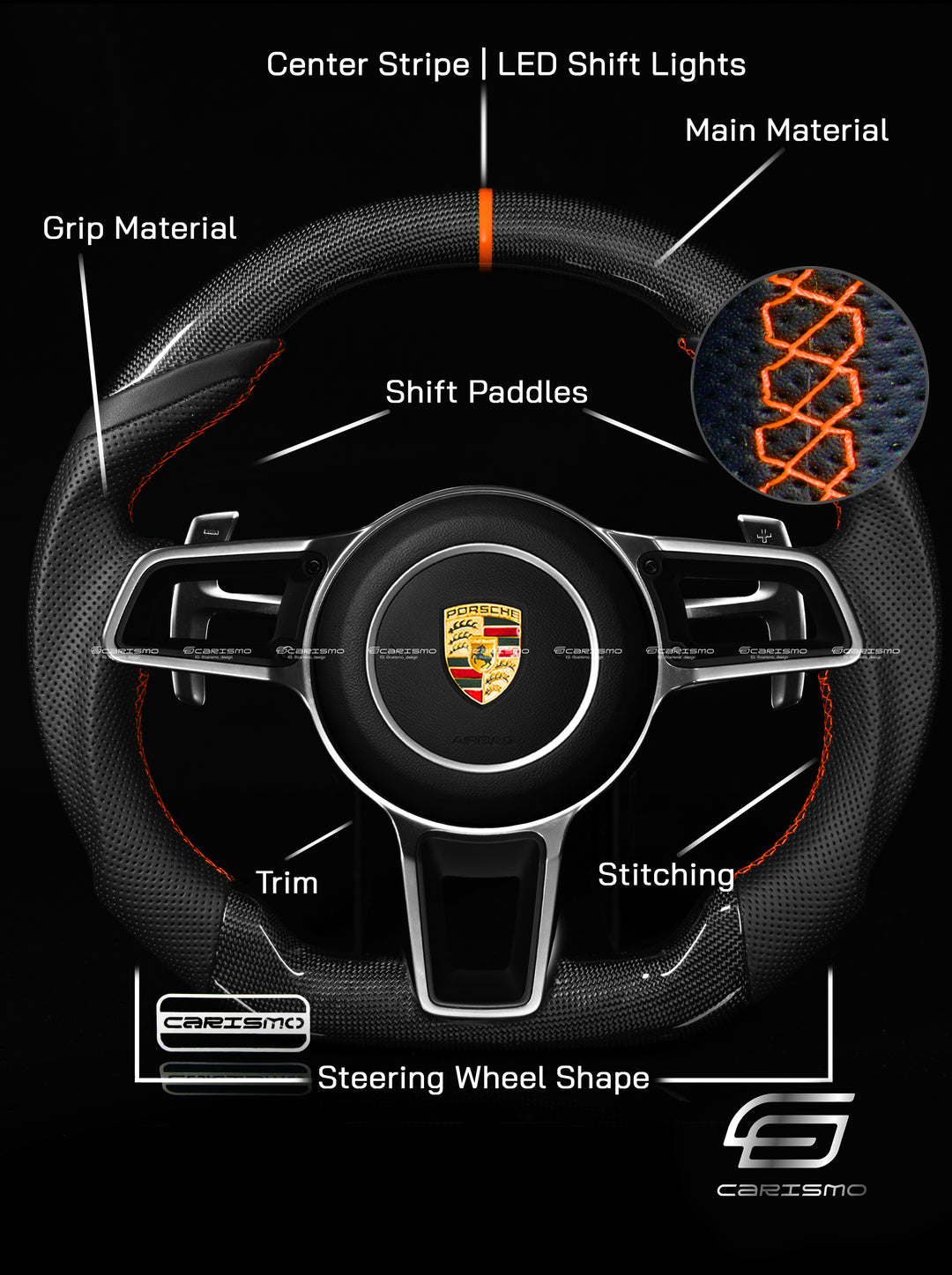 [Build Your Own] Custom Steering Wheel for Porsche (991.2 Wheel)