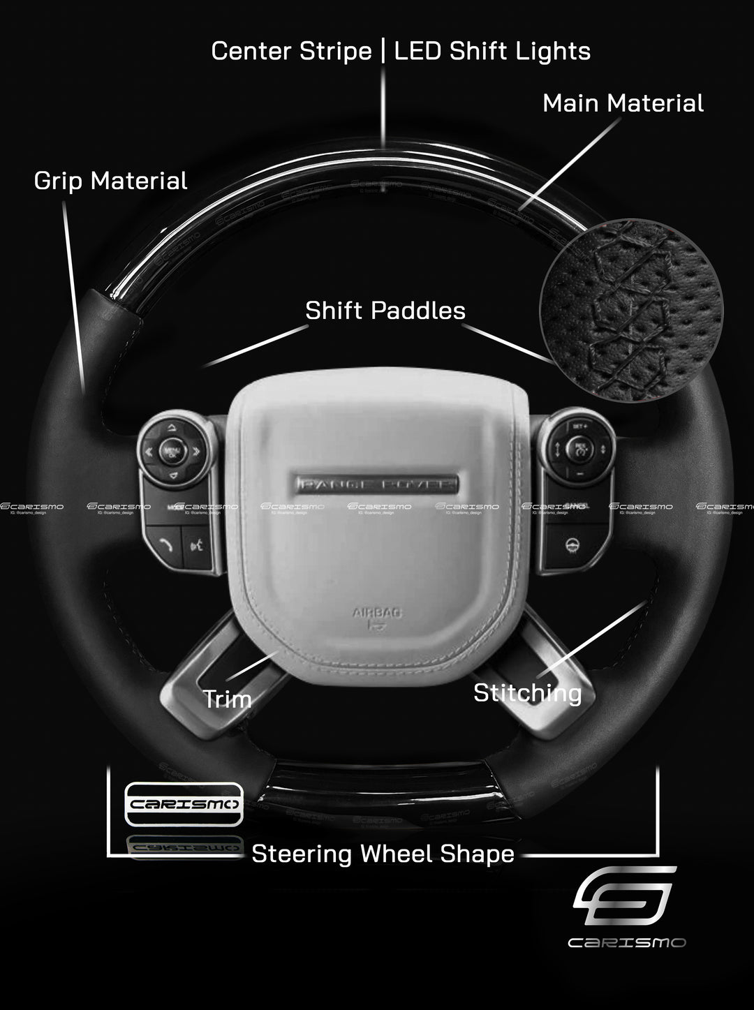 [Build Your Own] Custom Steering Wheel for Range Rover (L405)