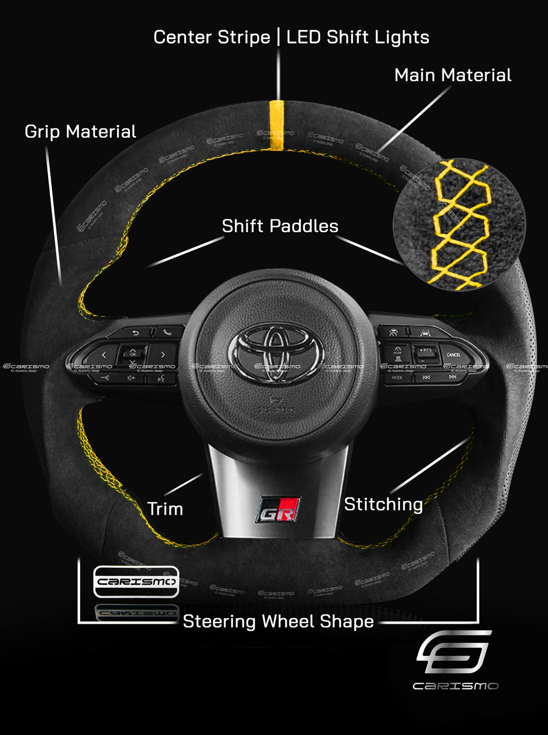 [Build Your Own] Custom Steering Wheel for Toyota GR Corolla / Yaris