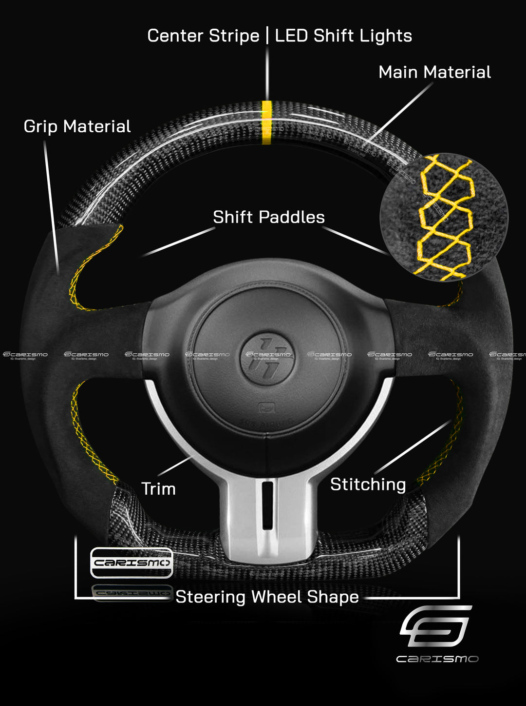 [Build Your Own] Custom Steering Wheel for Toyota GT86 (ZN6)