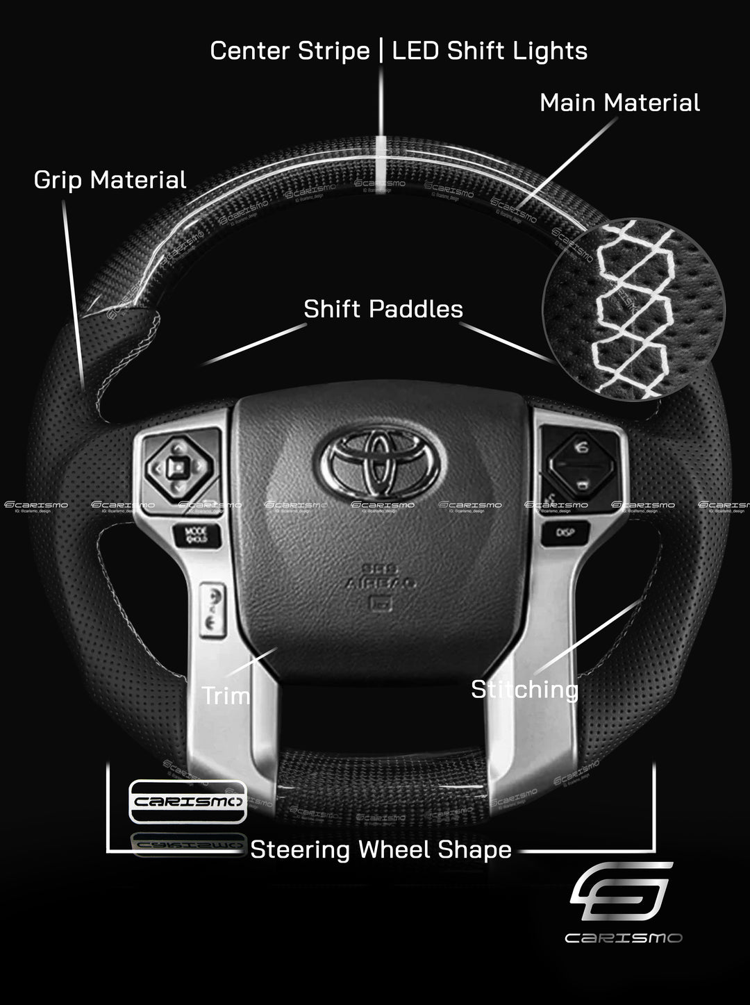 [Build Your Own] Custom Steering Wheel for Toyota Tundra (Gen 2 Facelift)
