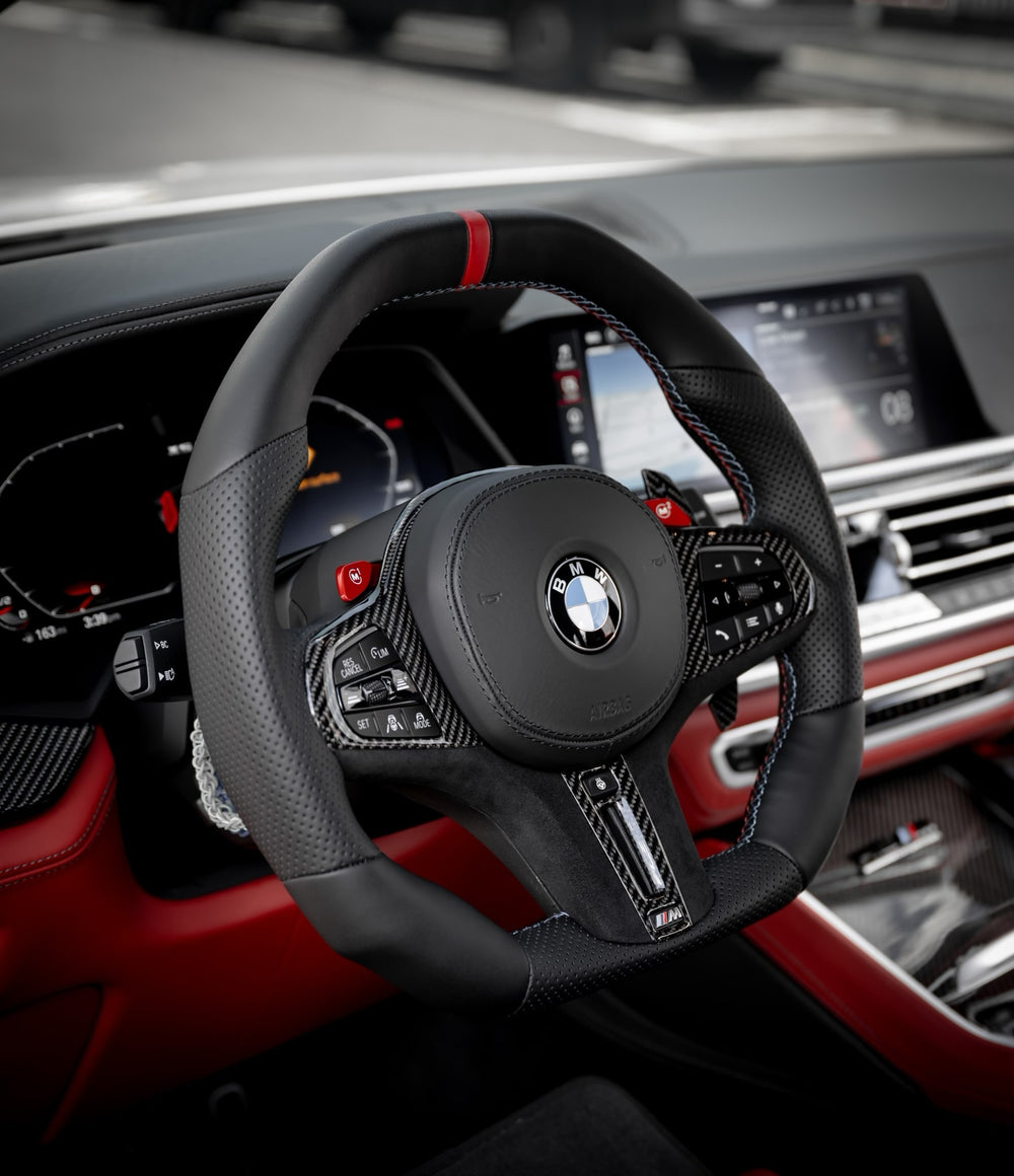 Carismo Steering Wheel For BMW G-Series (M Performance Wheels) - Signature (Heated) - (Full Leather) Smooth Leather - Perforated Leather