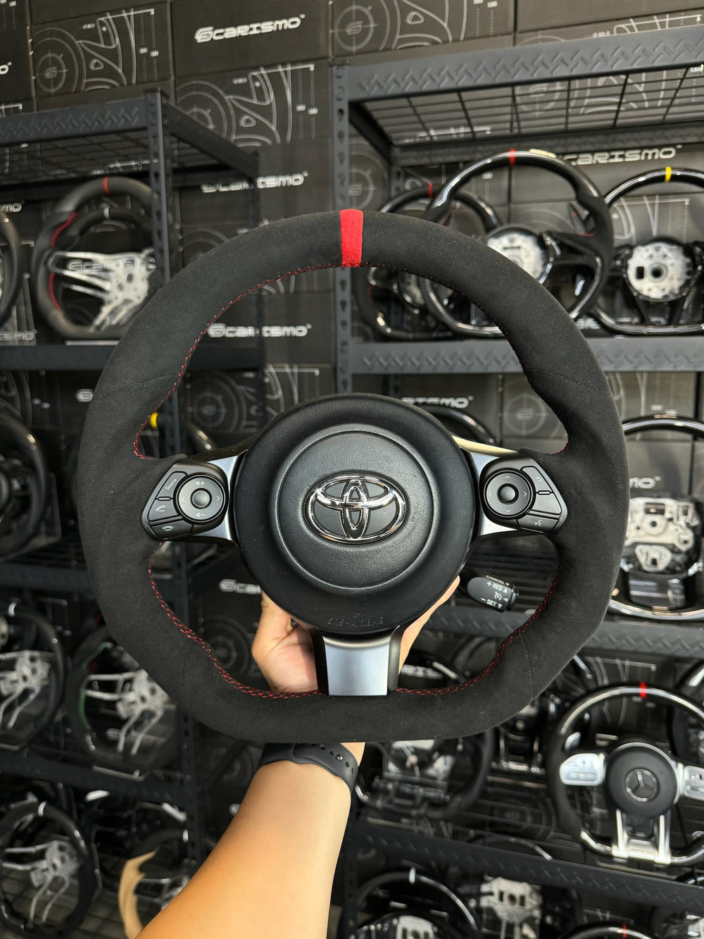 Carismo Steering Wheel For Toyota GR86 (ZN8) - Sport - (Full Alcantara) Alcantara - Alcantara