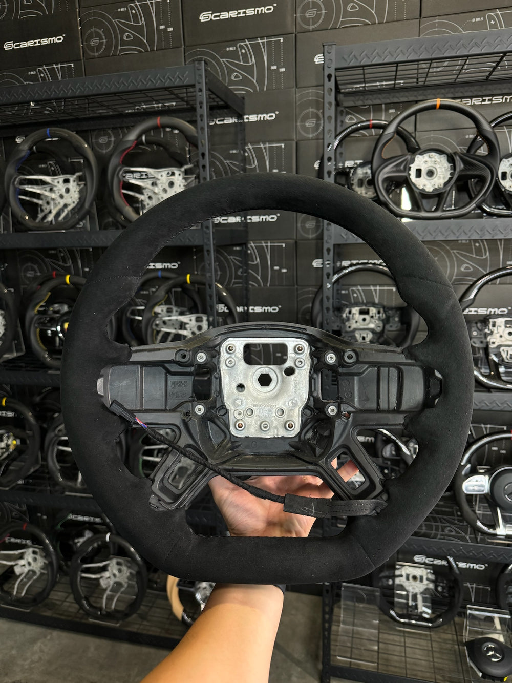 Carismo Steering Wheel For Land Rover Defender (L663) - Sport (Heated) - (Full Alcantara) Alcantara - Alcantara