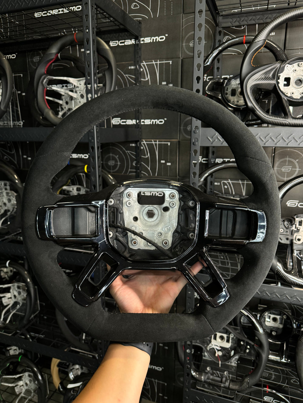 Carismo Steering Wheel For Land Rover Defender (L663) - Sport (Heated) - (Full Alcantara) Alcantara - Alcantara
