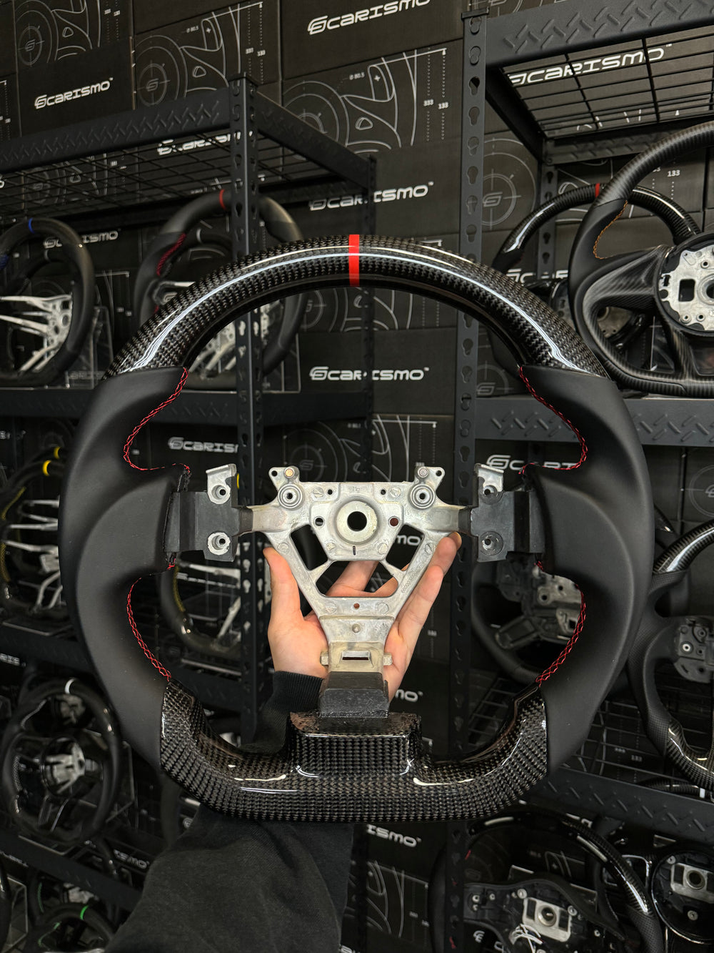 Carismo Steering Wheel For Nissan 350Z - Sport - Gloss Carbon - Perforated Leather