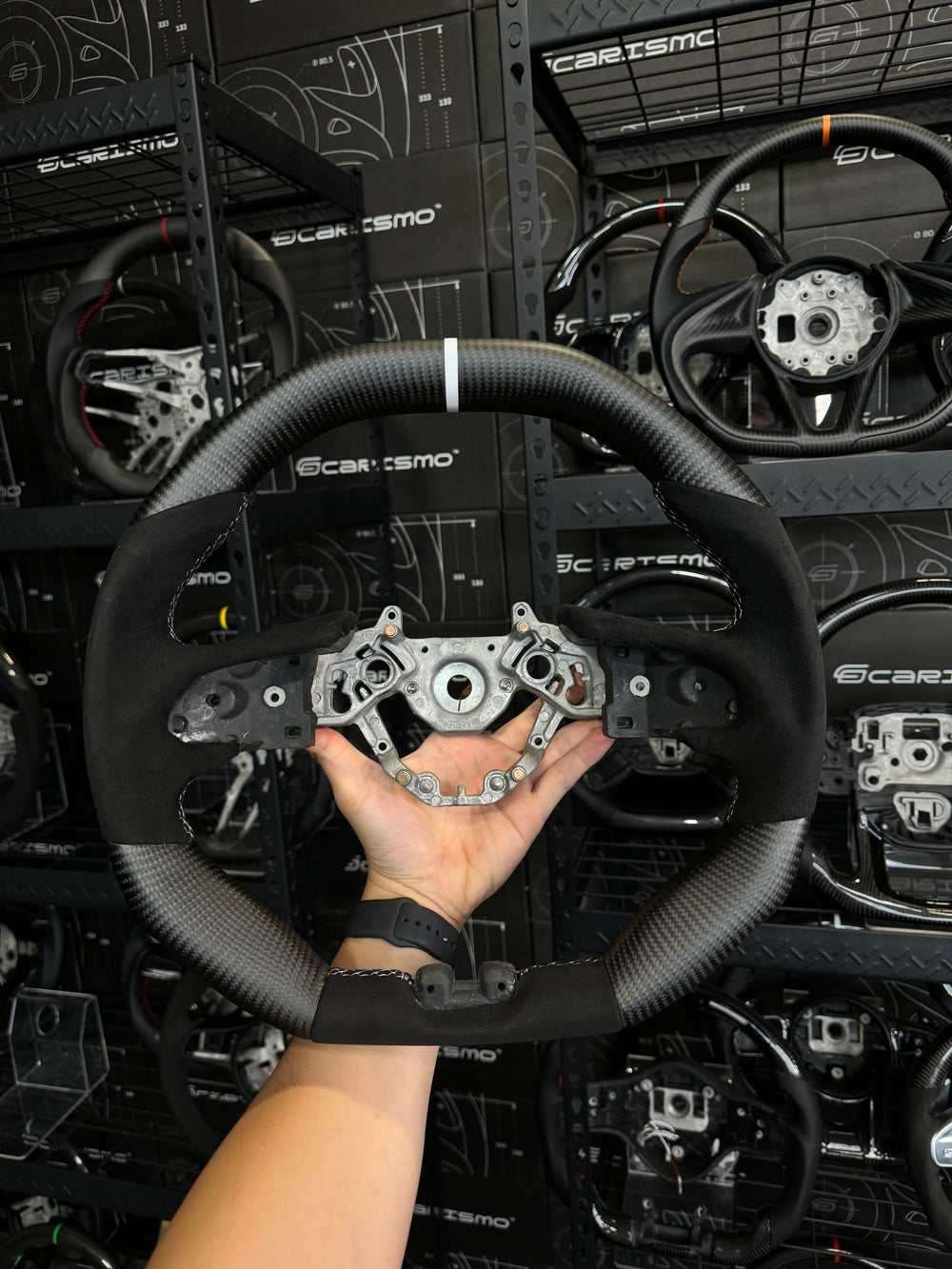 Carismo Steering Wheel For Nissan GT-R (R35 EBA) - Signature - Matte Carbon - Alcantara