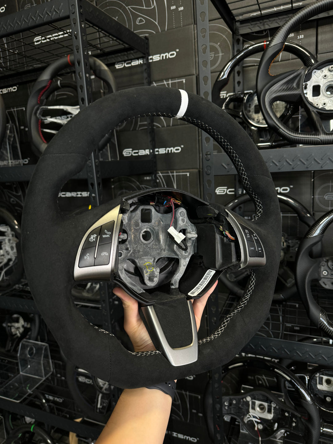 [Media/Test] Fiat 500 Abarth - Sport - Full Alcantara - Alcantara - White Stitching - White Smooth Leather Stripe