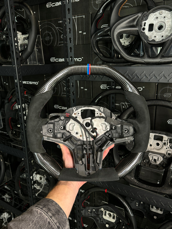 [Media/Test] BMW G-Series (M Performance Wheel) - Signature - Gloss Carbon - Alcantara (Heated) - BMW M Color Stitching - BMW M Color Stripe
