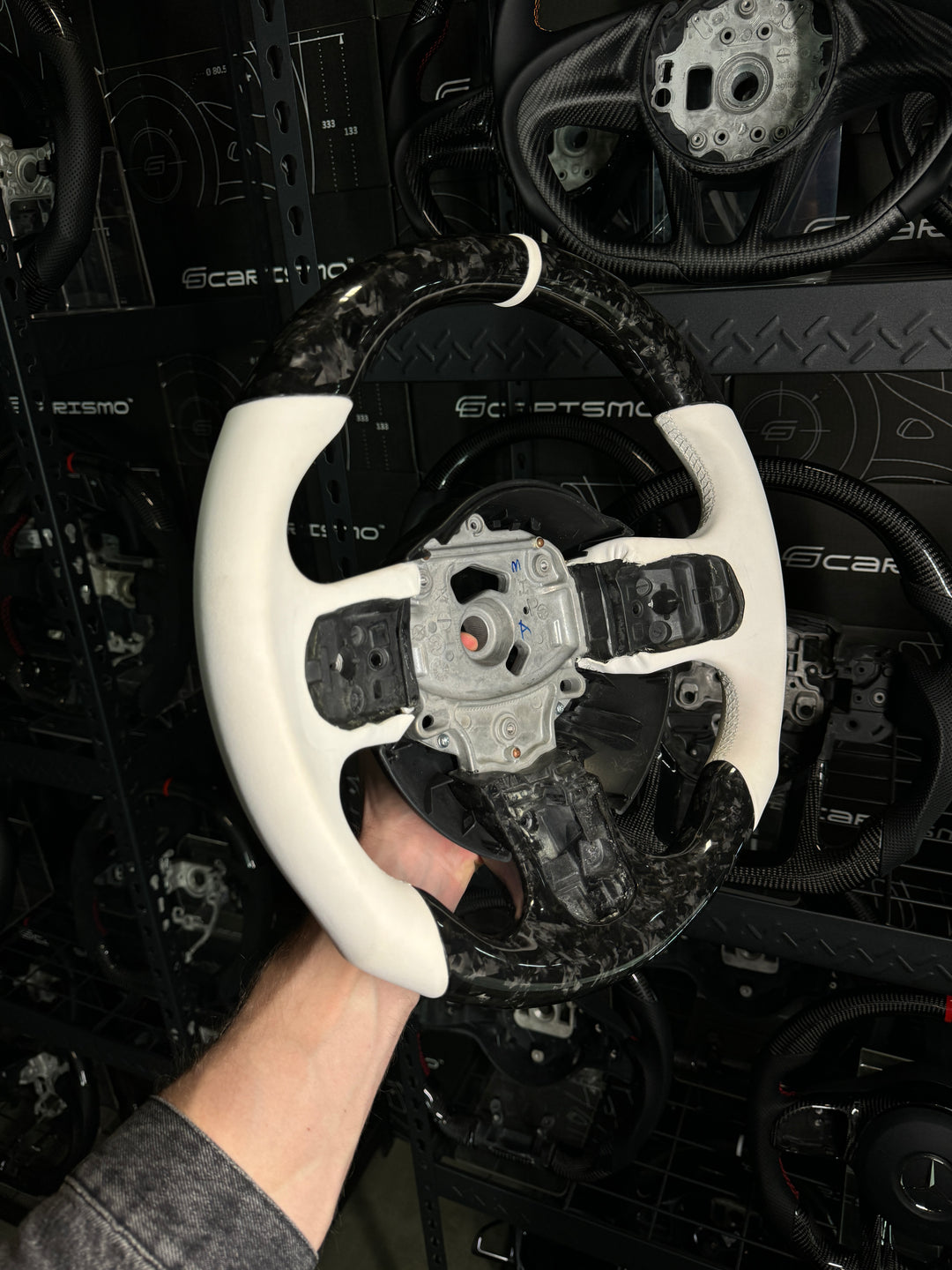 [Media/Test] Rolls Royce - Sport - Gloss Forged Carbon - White Smooth Leather - White Stitching - White Leather Stripe