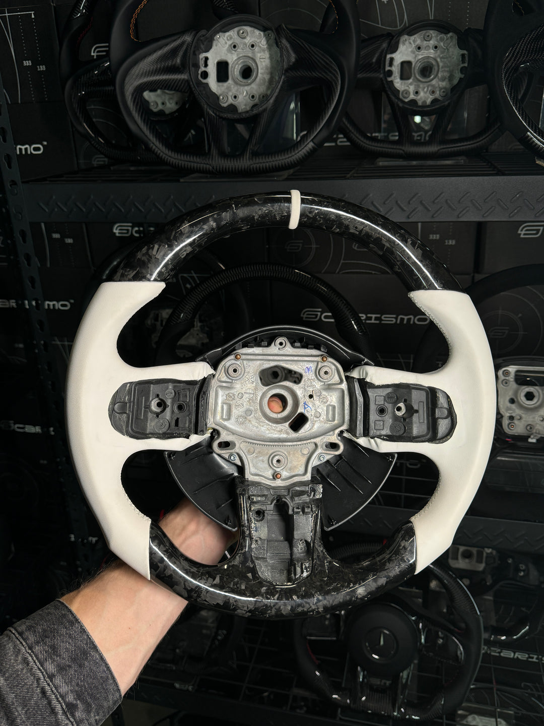 [Media/Test] Rolls Royce - Sport - Gloss Forged Carbon - White Smooth Leather - White Stitching - White Leather Stripe