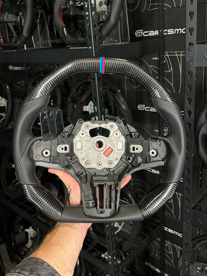 [Media/Test] BMW G-Series (M Performance Wheels) - Signature - Gloss Carbon - Perforated Leather - BMW M Colors Stitching - BMW M Colors Stripe