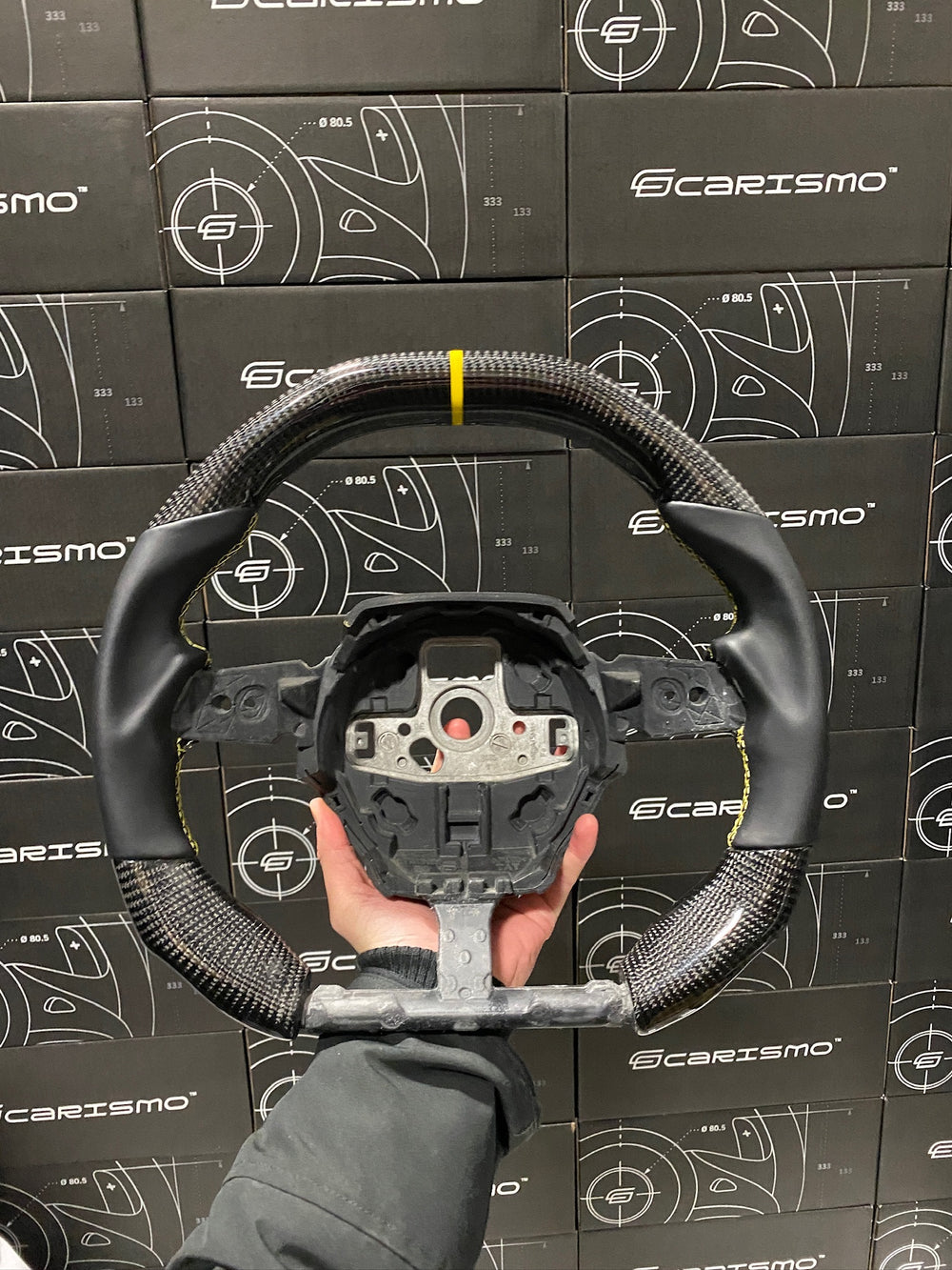 Carismo Steering Wheel For Lamborghini Huracan - Signature - Gloss Carbon - Smooth Leather