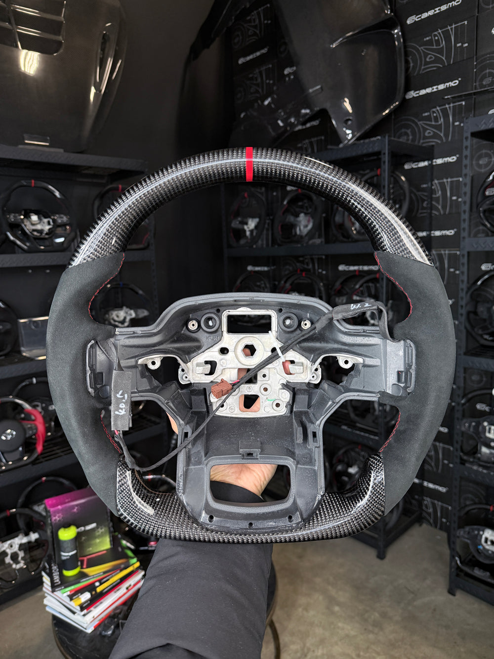 Carismo Steering Wheel For Ford F-150 Raptor (Gen 3) - Sport - Gloss Carbon - Alcantara