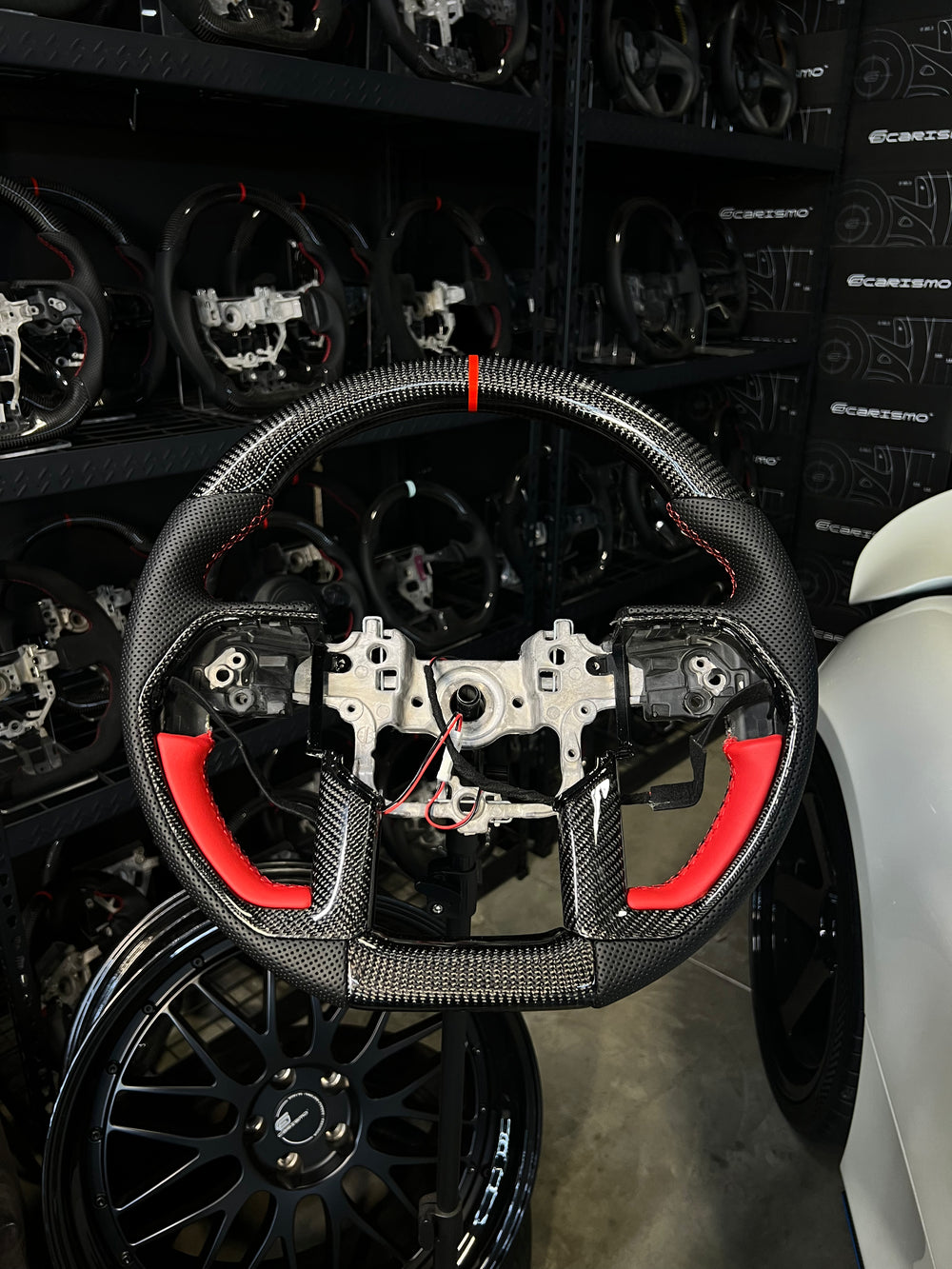 Carismo Steering Wheel For Toyota Tundra TRD (Gen 3) - Sport - Gloss Carbon - Perforated Leather