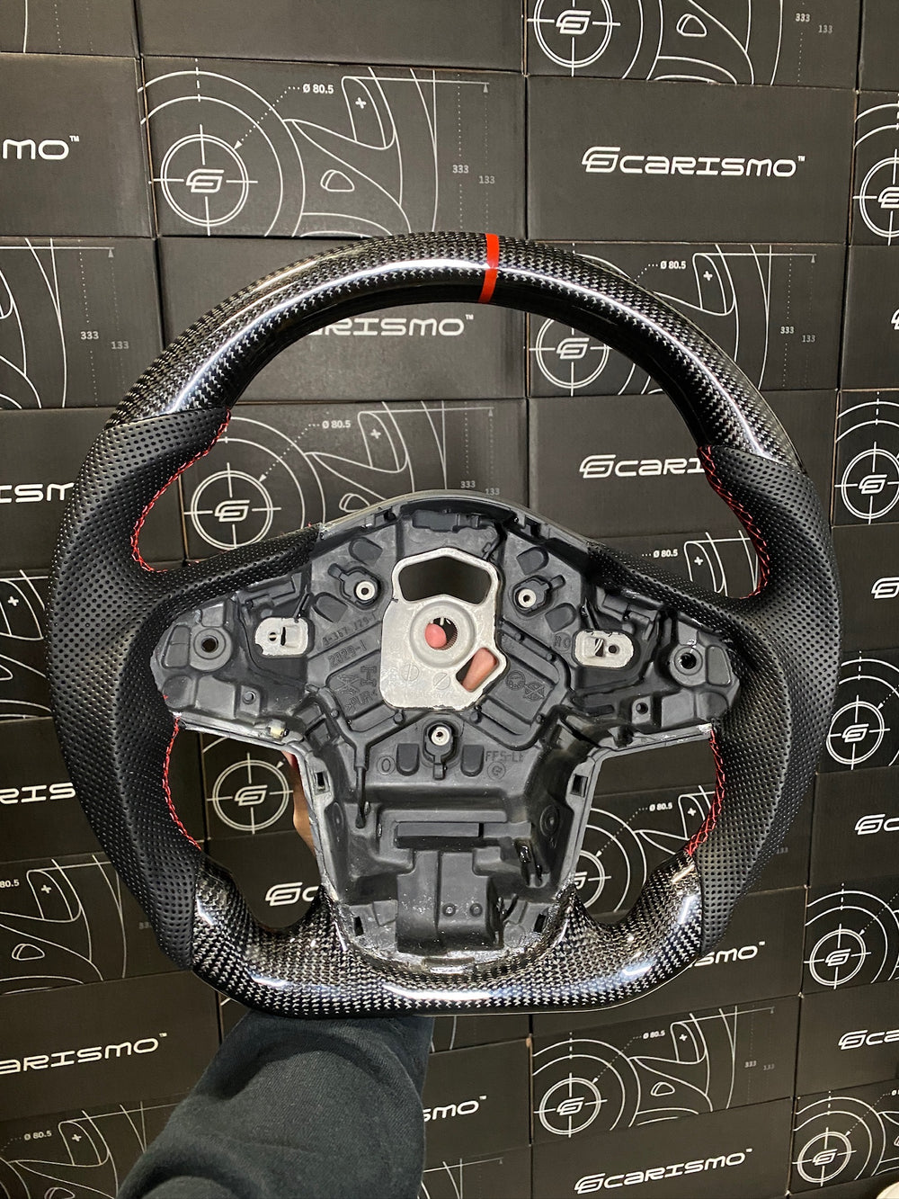 Carismo Steering Wheel For Toyota Supra (MKV) - Sport - Gloss Carbon - Perforated Leather