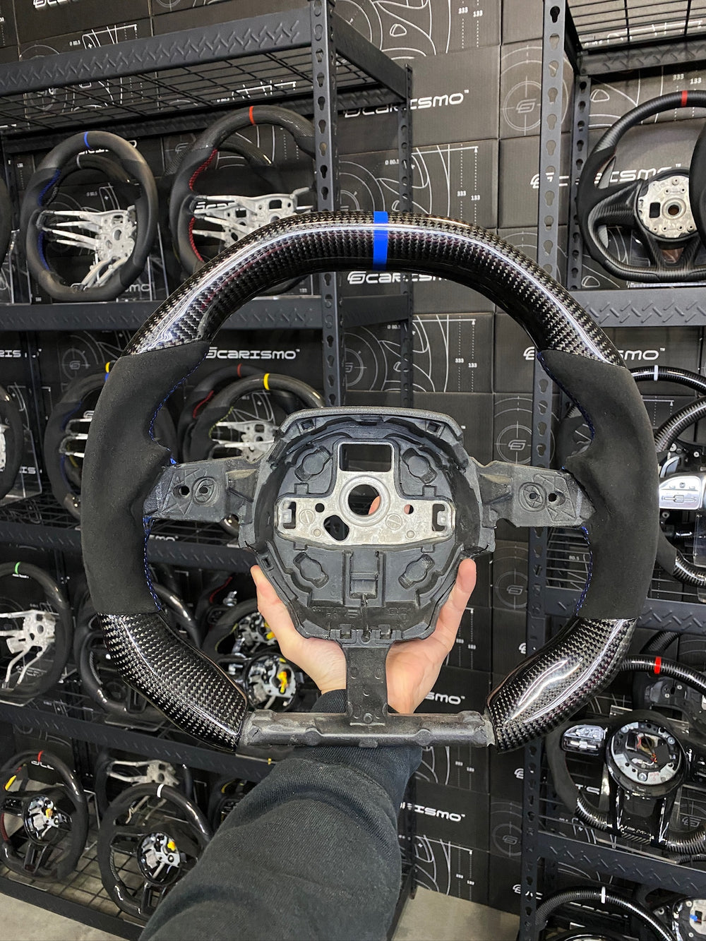 Carismo Steering Wheel For Lamborghini Huracan - Signature - Gloss Carbon - Alcantara