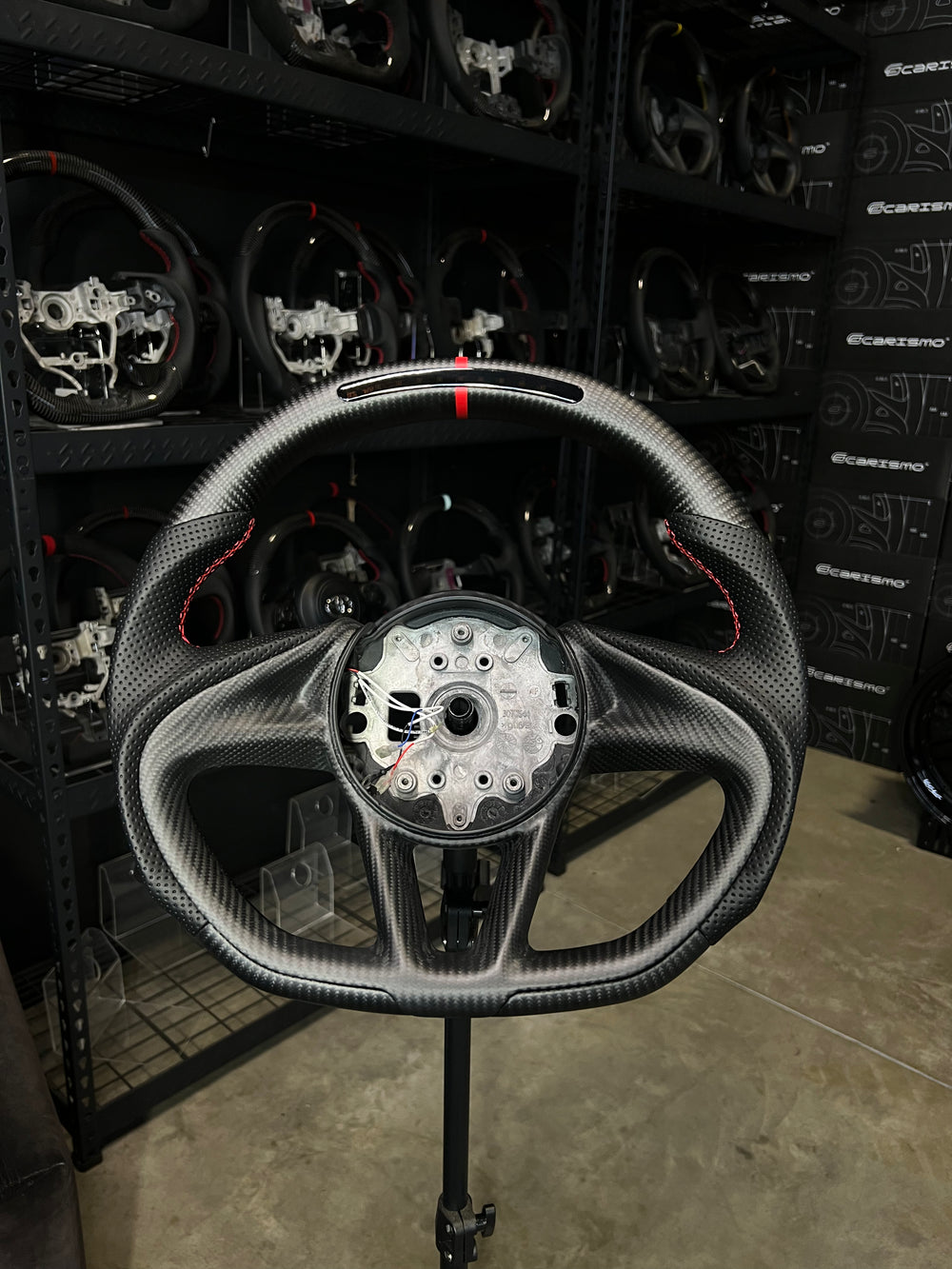 [Media/Test] McLaren Super Series - Sequential RPM LED - Matte Carbon - Perforated Leather - Red Stitching - Red Stripe