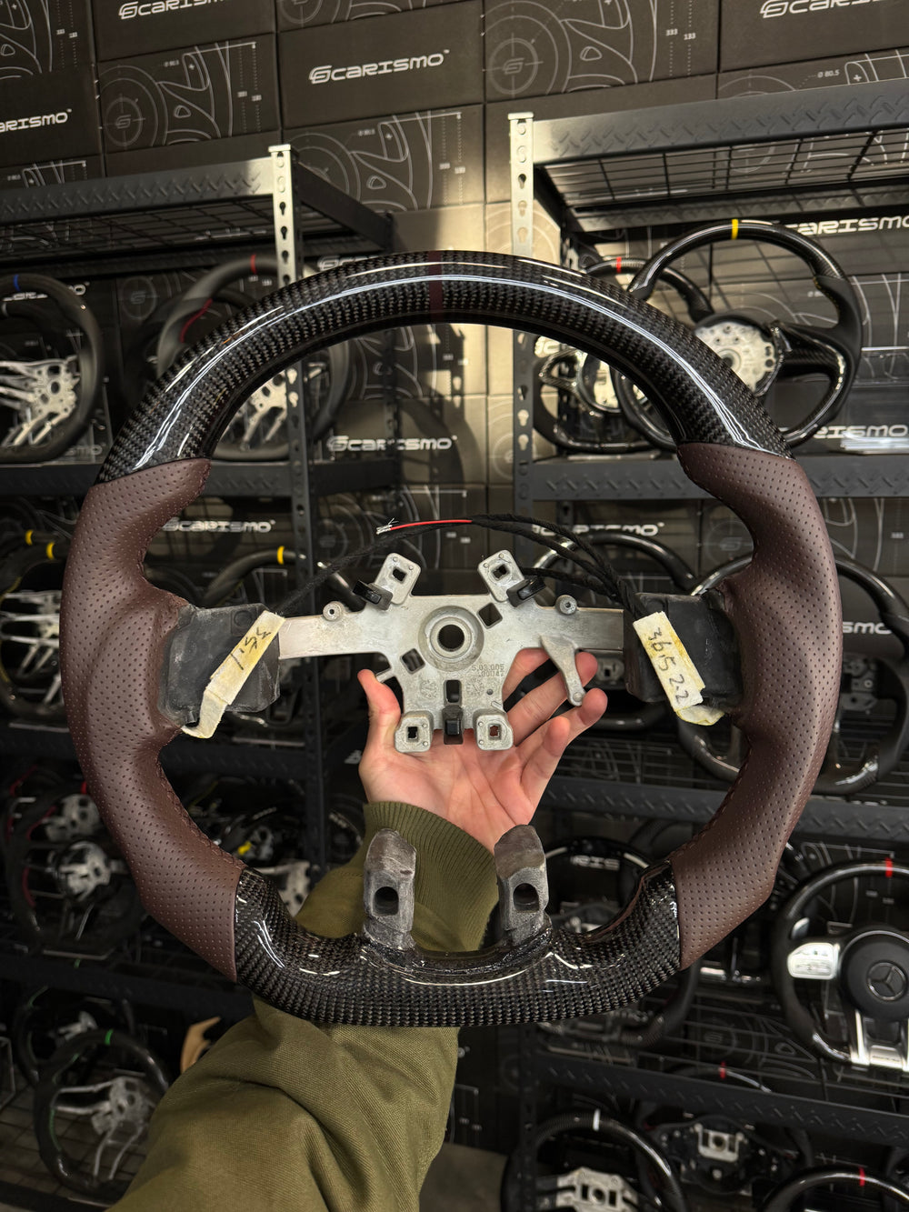 [Media/Test] Dodge Ram (Gen 4) - Sport (Heated) - Gloss Carbon - Brown Perforated Leather - Brown Stitching - Brown Stripe