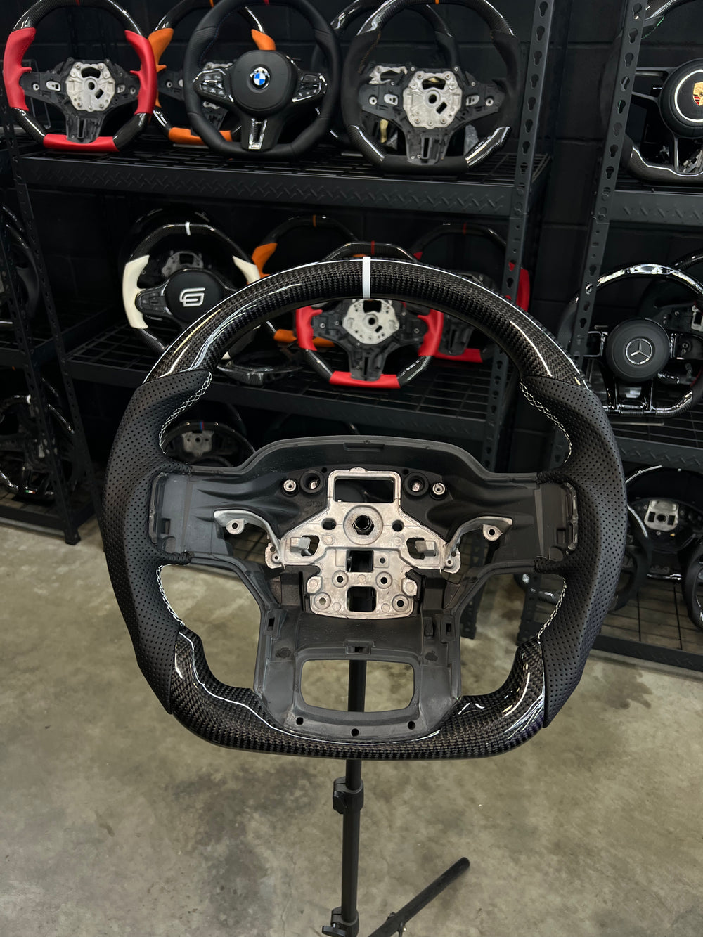 [Made to Order] Ford F-150 Raptor (Gen 3) - Signature - Gloss Carbon - Perforated Leather - Red Stitching - Red Stripe