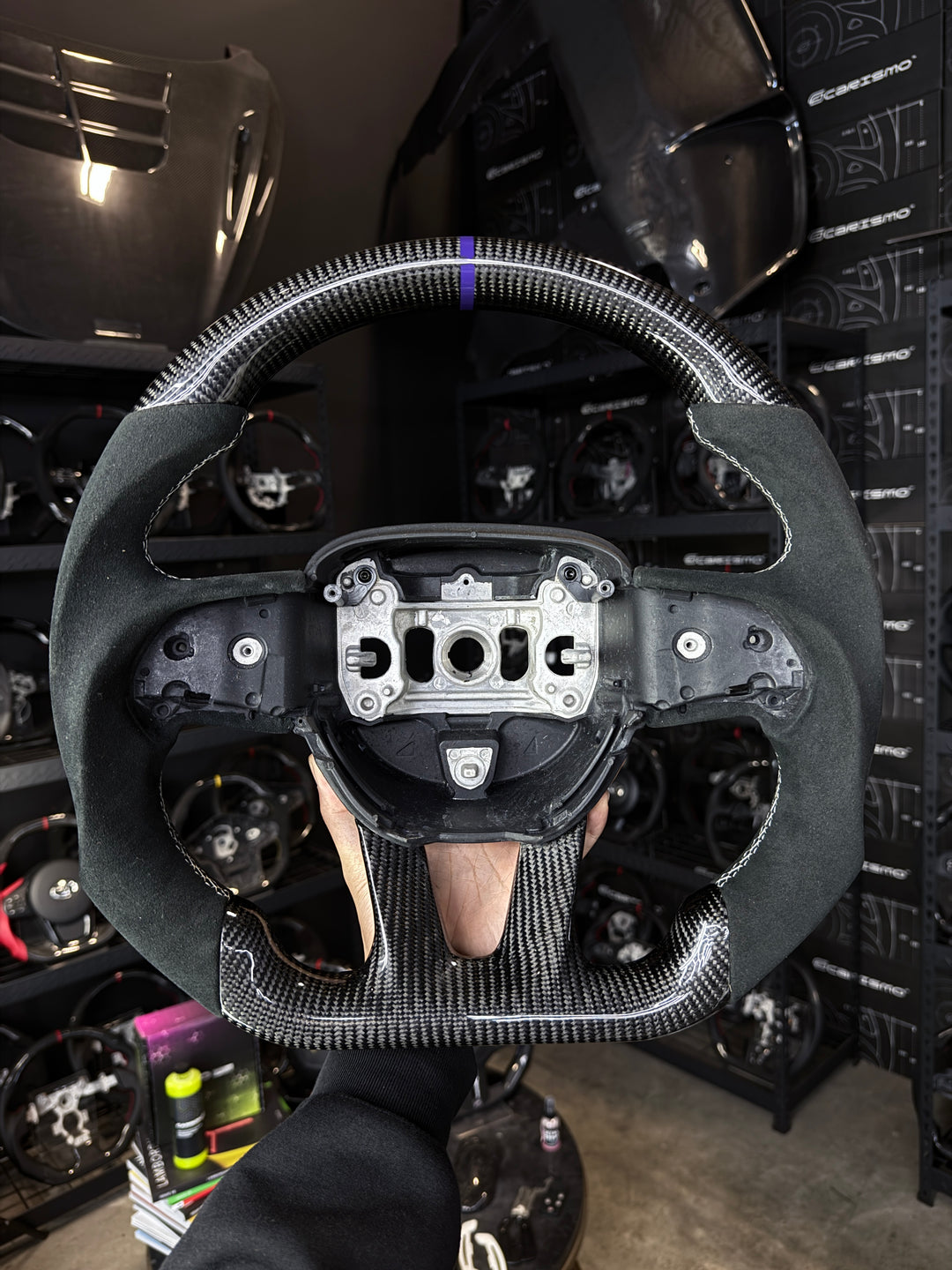 [Media/Test] Dodge / SRT (2015+) - Sport - Gloss Carbon - Alcantara - White Stitching - Purple Stripe