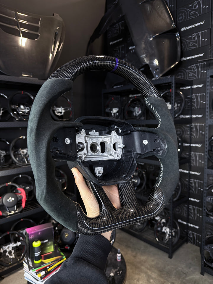 [Media/Test] Dodge / SRT (2015+) - Sport - Gloss Carbon - Alcantara - White Stitching - Purple Stripe