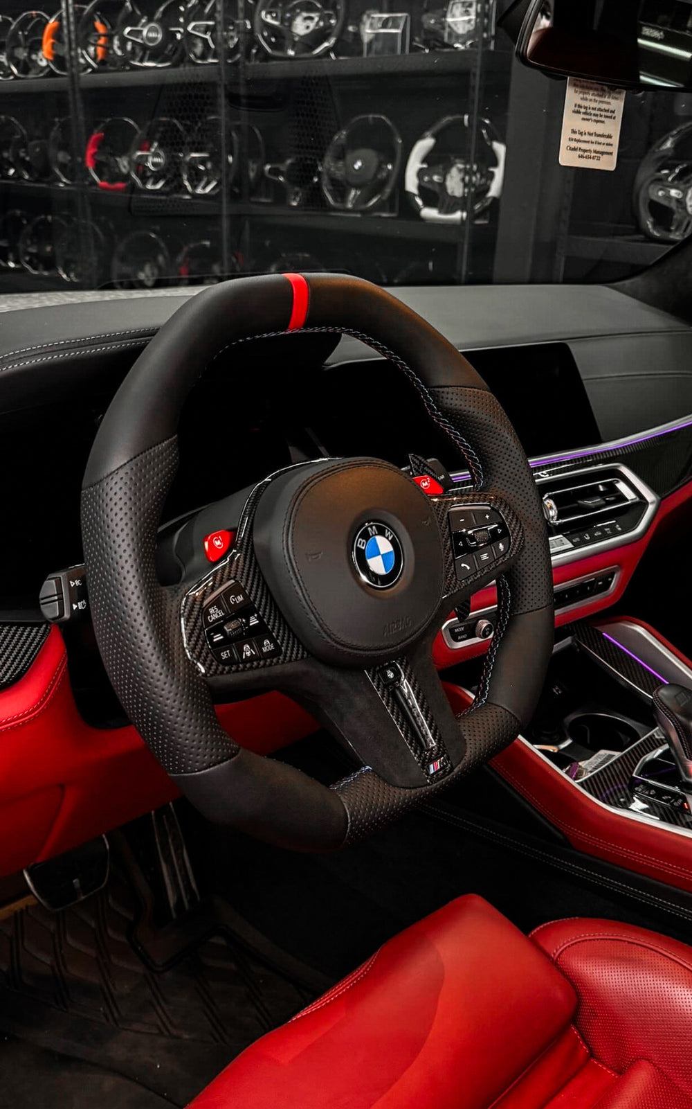 Carismo Steering Wheel For BMW G-Series (M Performance Wheels) - Signature (Heated) - (Full Leather) Smooth Leather - Perforated Leather