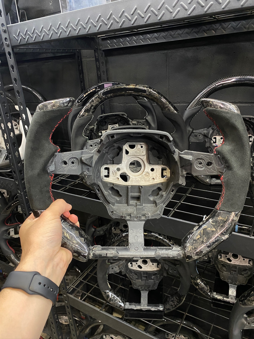 Carismo Steering Wheel For Lamborghini Huracan - F1 Competition - Gloss Forged Carbon - Alcantara