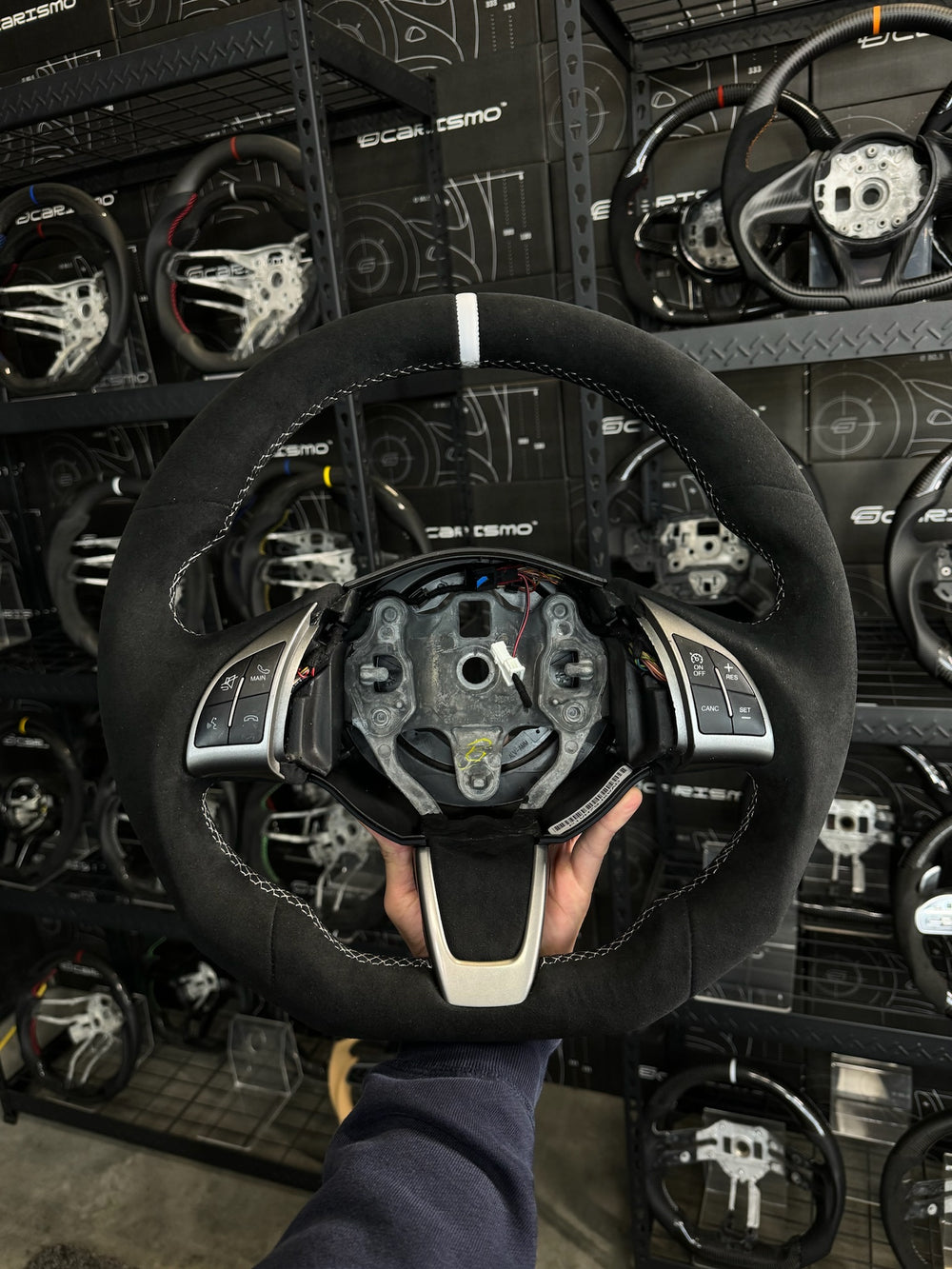 [Media/Test] Fiat 500 Abarth - Sport - (Full Alcantara) Alcantara - Alcantara - White Stitching - White Smooth Leather Stripe
