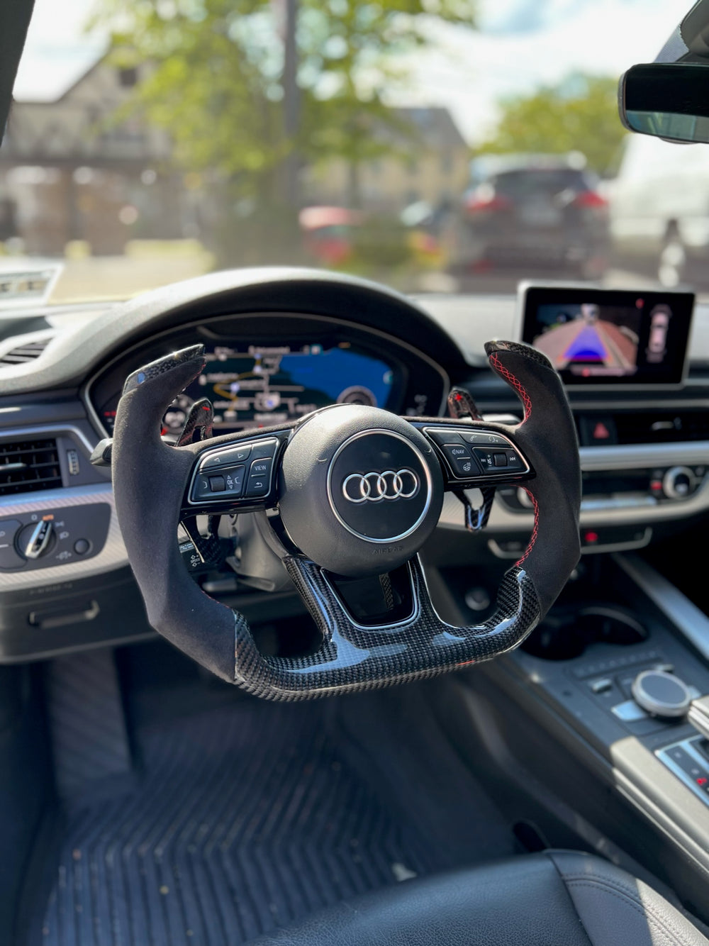 [Media/Test] Audi (B9 Wheel) - F1 Competition - Gloss Carbon - Alcantara - Red Stitching - No Stripe