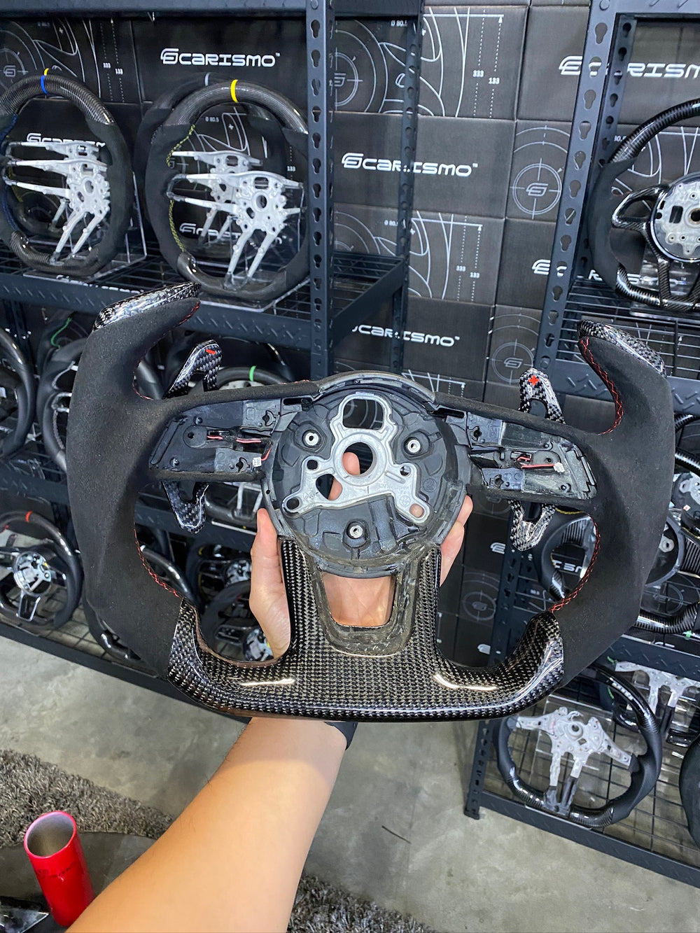 [Media/Test] Audi (B9 Wheel) - F1 Competition - Gloss Carbon - Alcantara - Red Stitching - No Stripe