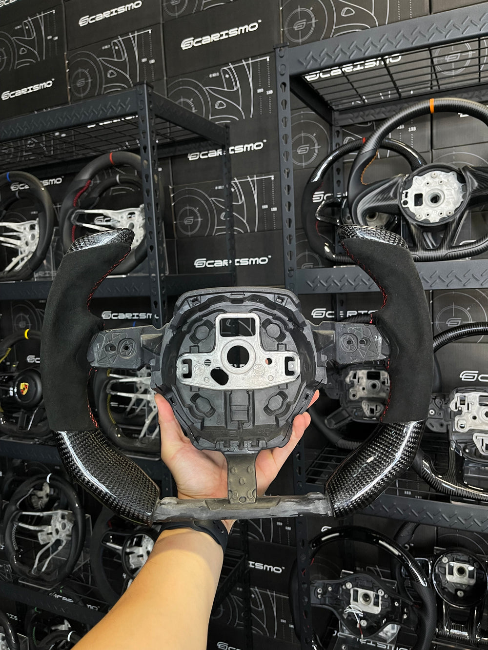 Carismo Steering Wheel For Lamborghini Huracan - F1 Competition - Gloss Carbon - Alcantara