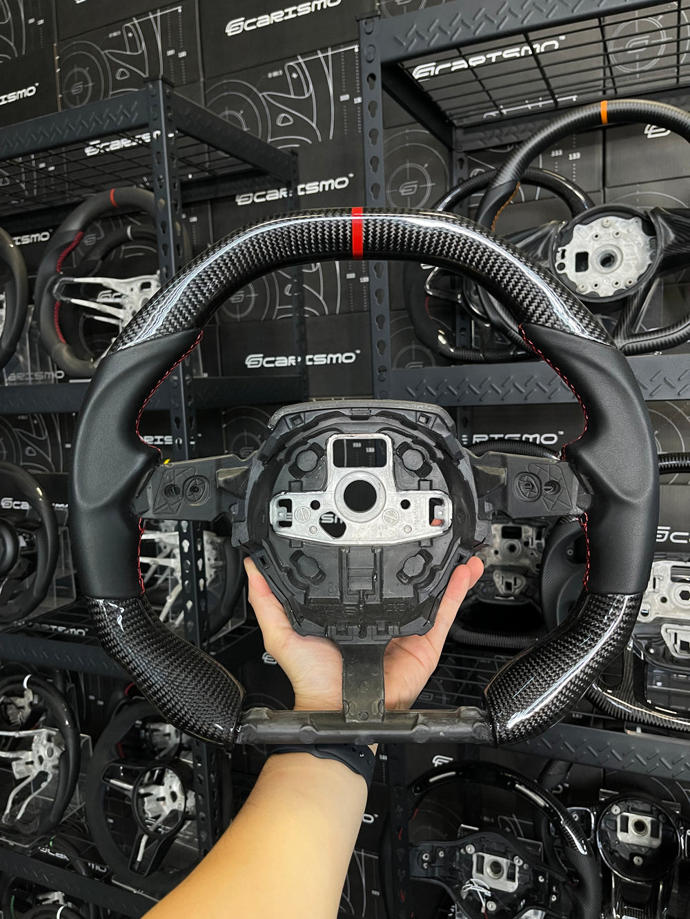 Carismo Steering Wheel For Lamborghini Huracan - Signature - Gloss Carbon - Smooth Leather