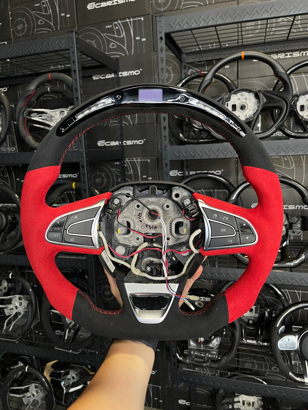 [Media/Test] Renault Megane RS III (2017–2023) - Classic RPM LED - (Full Alcantara) Alcantara - Red Alcantara - Red Stitching - No Stripe