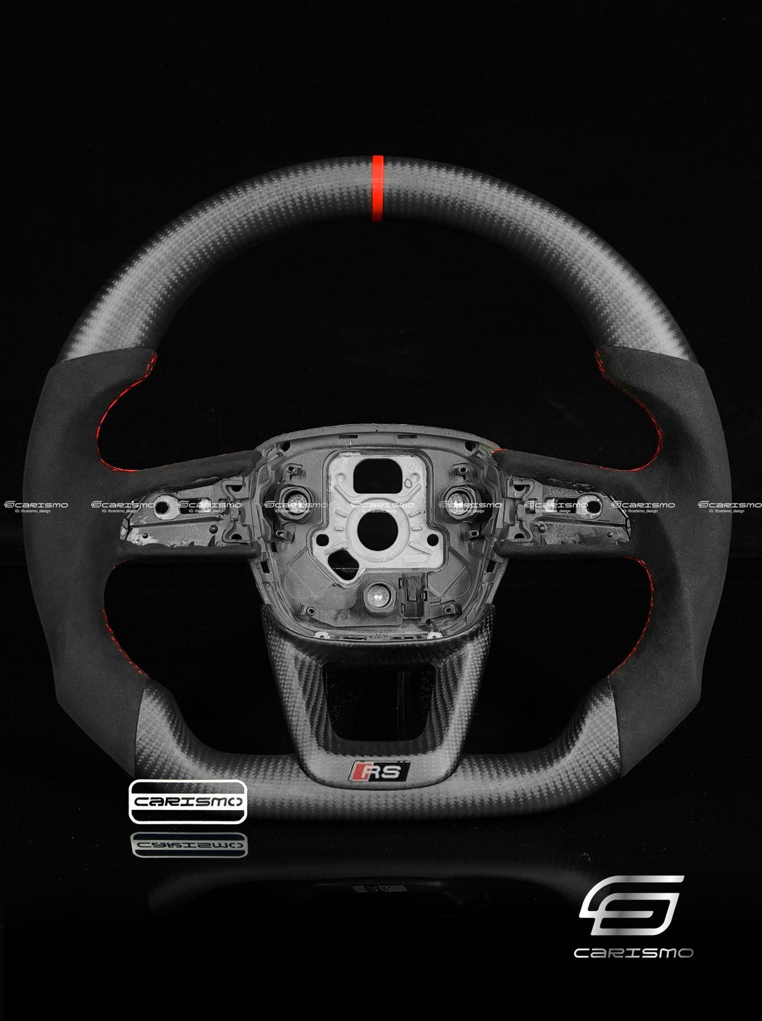 Carismo Steering Wheel For Audi (B9.5 Q Wheel) - Sport - Matte Carbon - Alcantara - Carismo