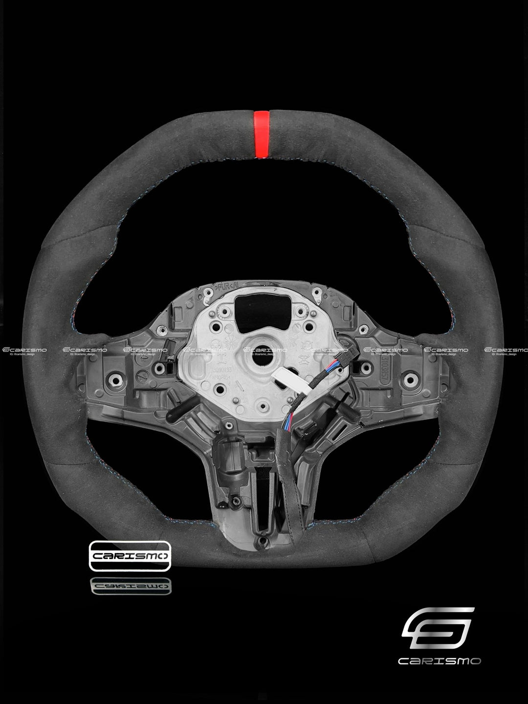 Carismo Steering Wheel For BMW G - Series (M Performance Wheel) - Signature - Full Alcantara (Heated) - Carismo