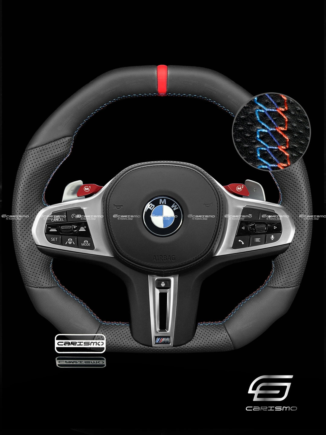 Carismo Steering Wheel For BMW G - Series (M Performance Wheel) - Signature - Full Leather (Heated) - Carismo