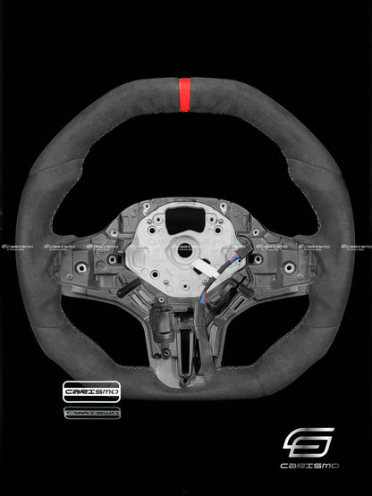 Carismo Steering Wheel For BMW G - Series (M Performance Wheels) - Signature - Full Alcantara (Heated) - Carismo