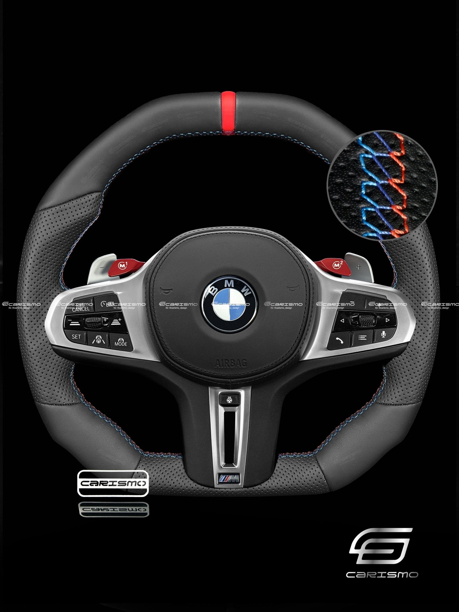 Carismo Steering Wheel For BMW G - Series (M Performance Wheels) - Signature - Full Leather (Heated) - Carismo